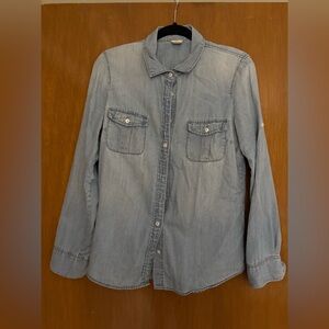 J. Crew Chambray Button-Up Shirt